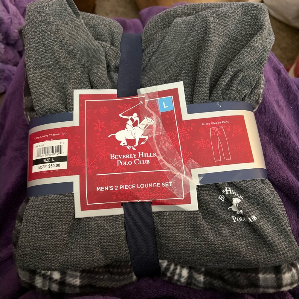 Beverly Hills Polo Club Gray Men’s 2 Piece Lounge Set. NWT.